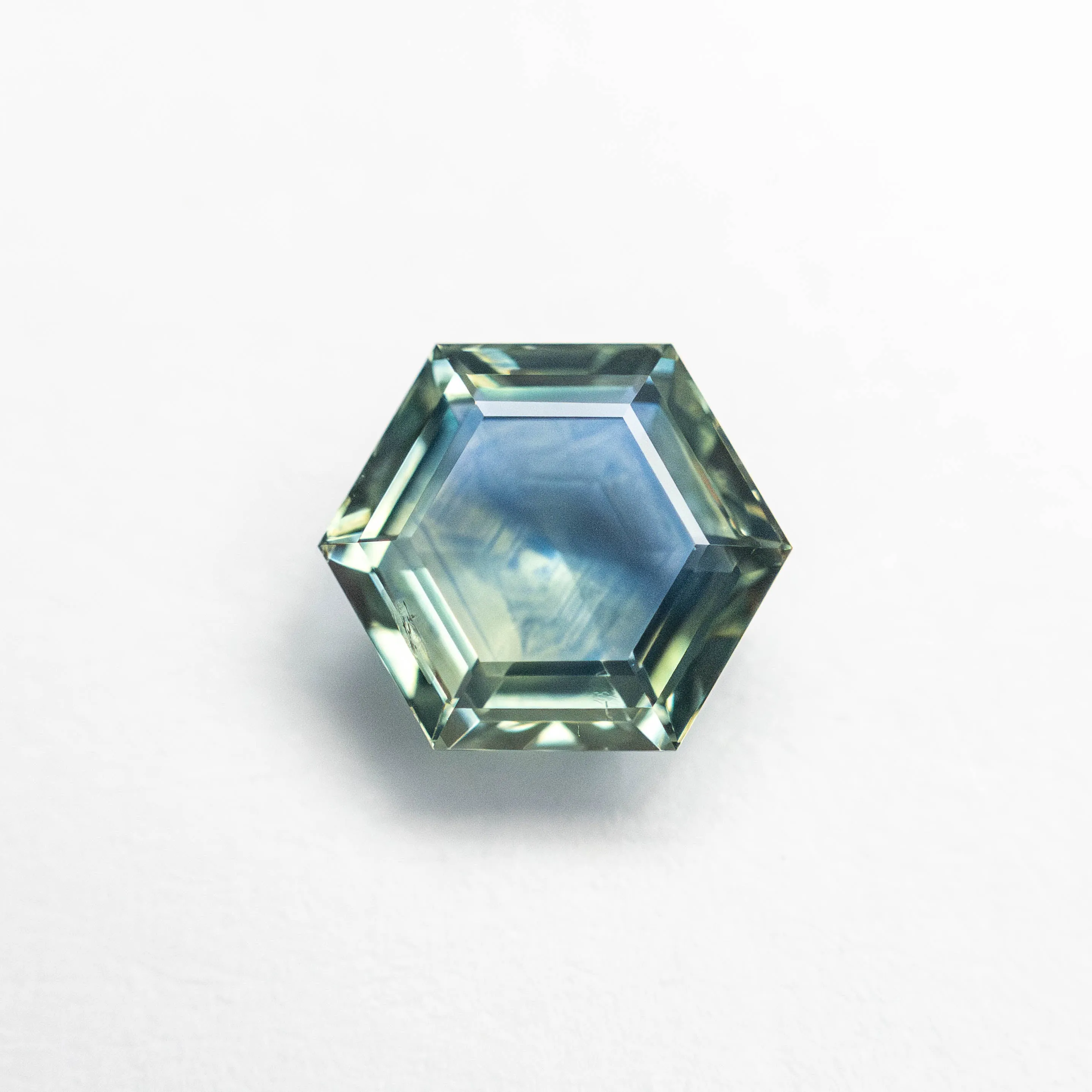 1.21ct 6.88x6.03x3.21mm Hexagon Step Cut Sapphire 23088-08