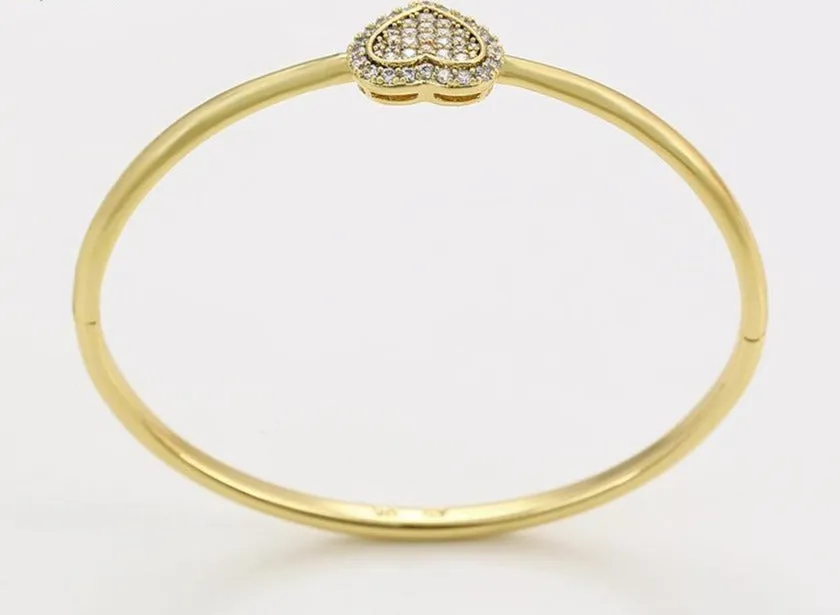 14k Gold Filled Heart Bangle