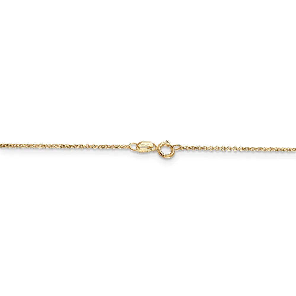 14k Yellow Gold Always In My Heart Ash Holder Necklace