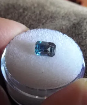 1.50ct EMERALD CUT HEATED MONTANA SAPPHIRE