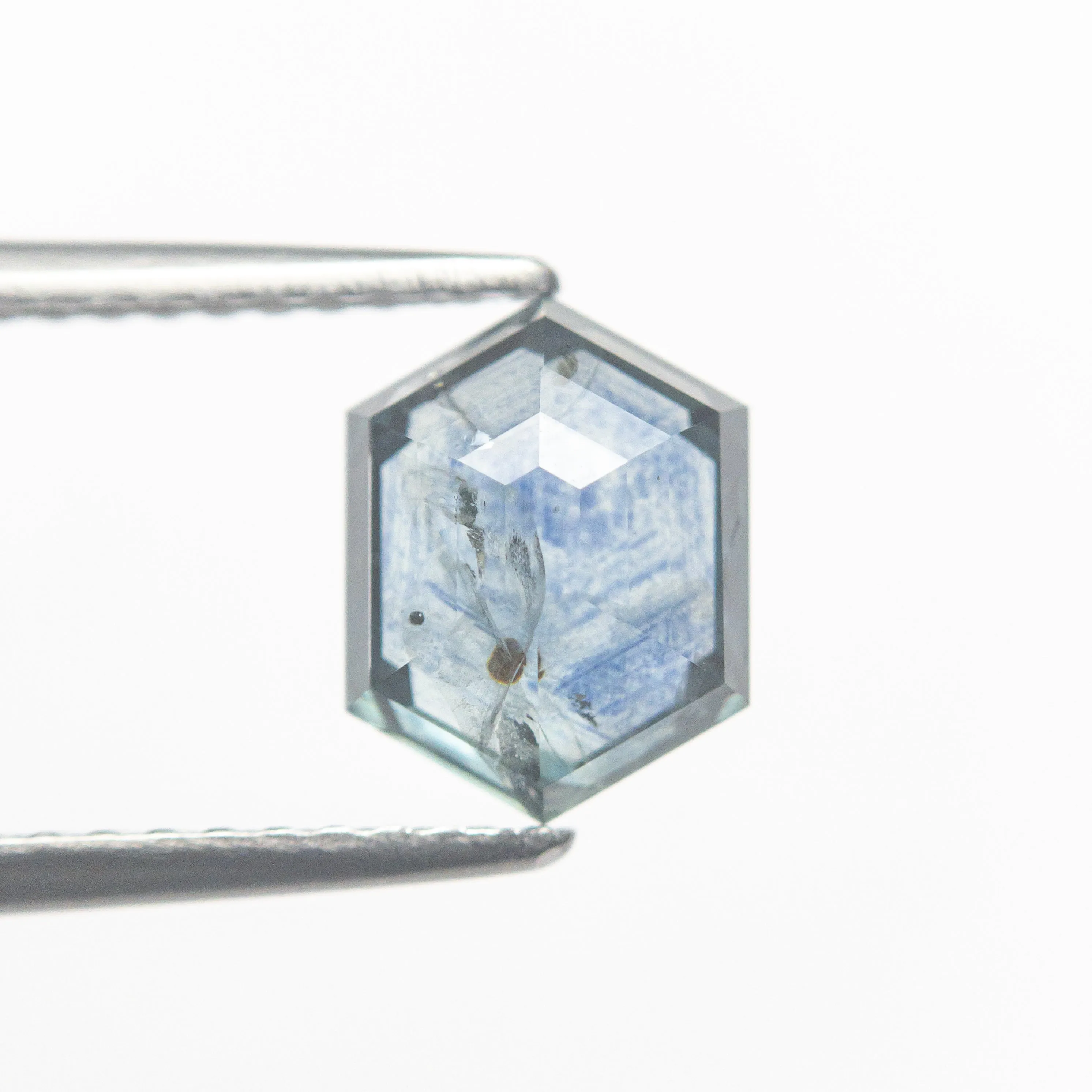 1.86ct 8.07x6.13x3.68mm Hexagon Rosecut Sapphire 21603-27