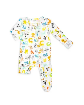 2-Way Zipper Footie / Animal ABC