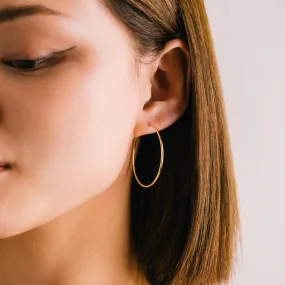 38mm Gold-Filled Infinity Hoop Earrings