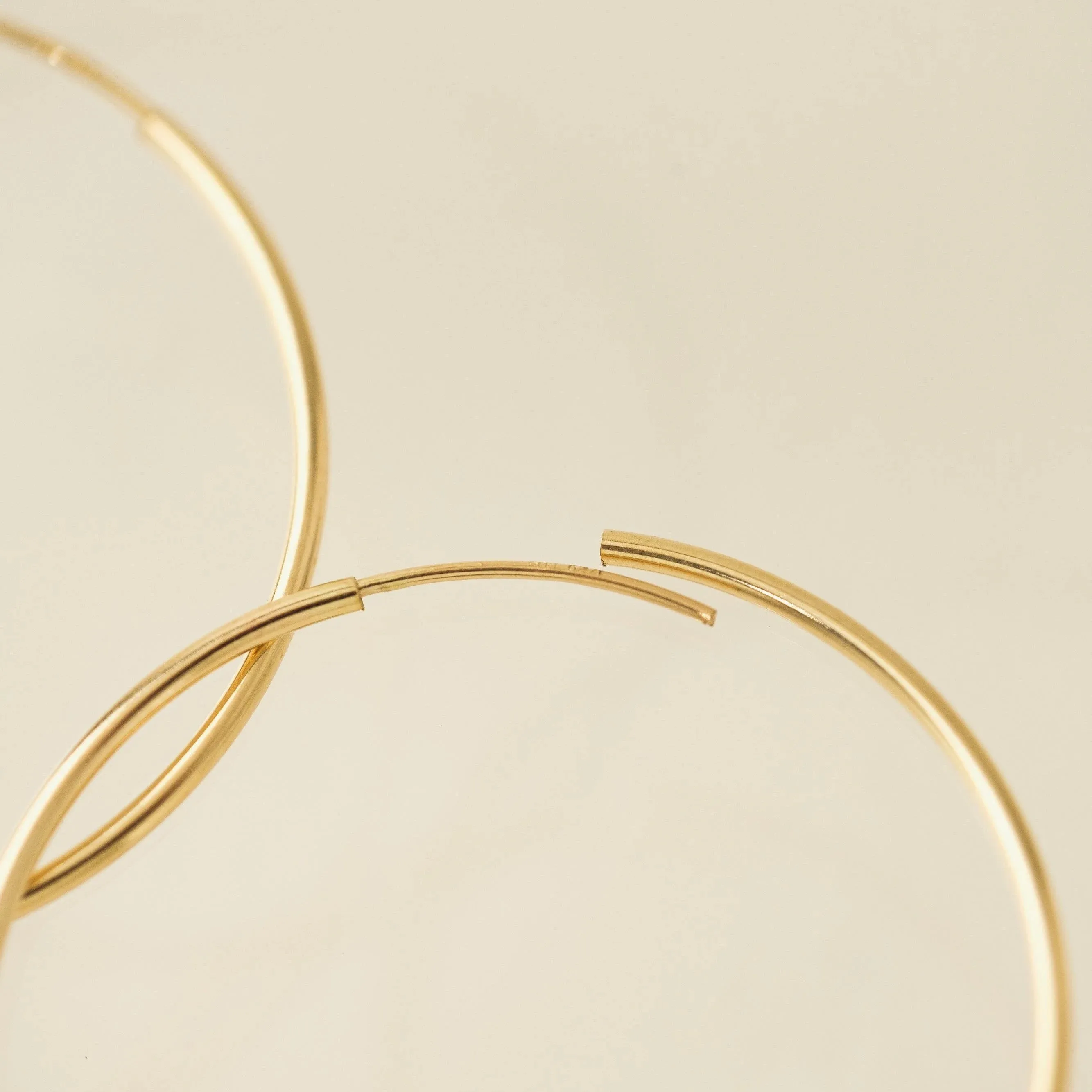 38mm Gold-Filled Infinity Hoop Earrings