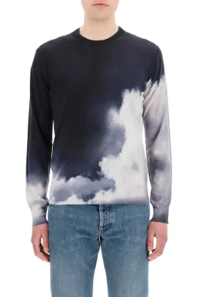 Alexander McQueen Storm Sky Printed Jumper