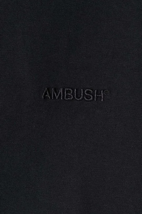 AMBUSH cotton t-shirt Ballchain men’s black color BMAA001S24JER