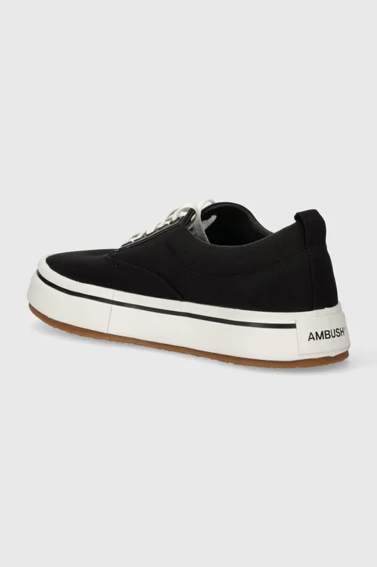 AMBUSH plimsolls Vulcanized Lace Up Canvas men's black color BMIA012S24FAB