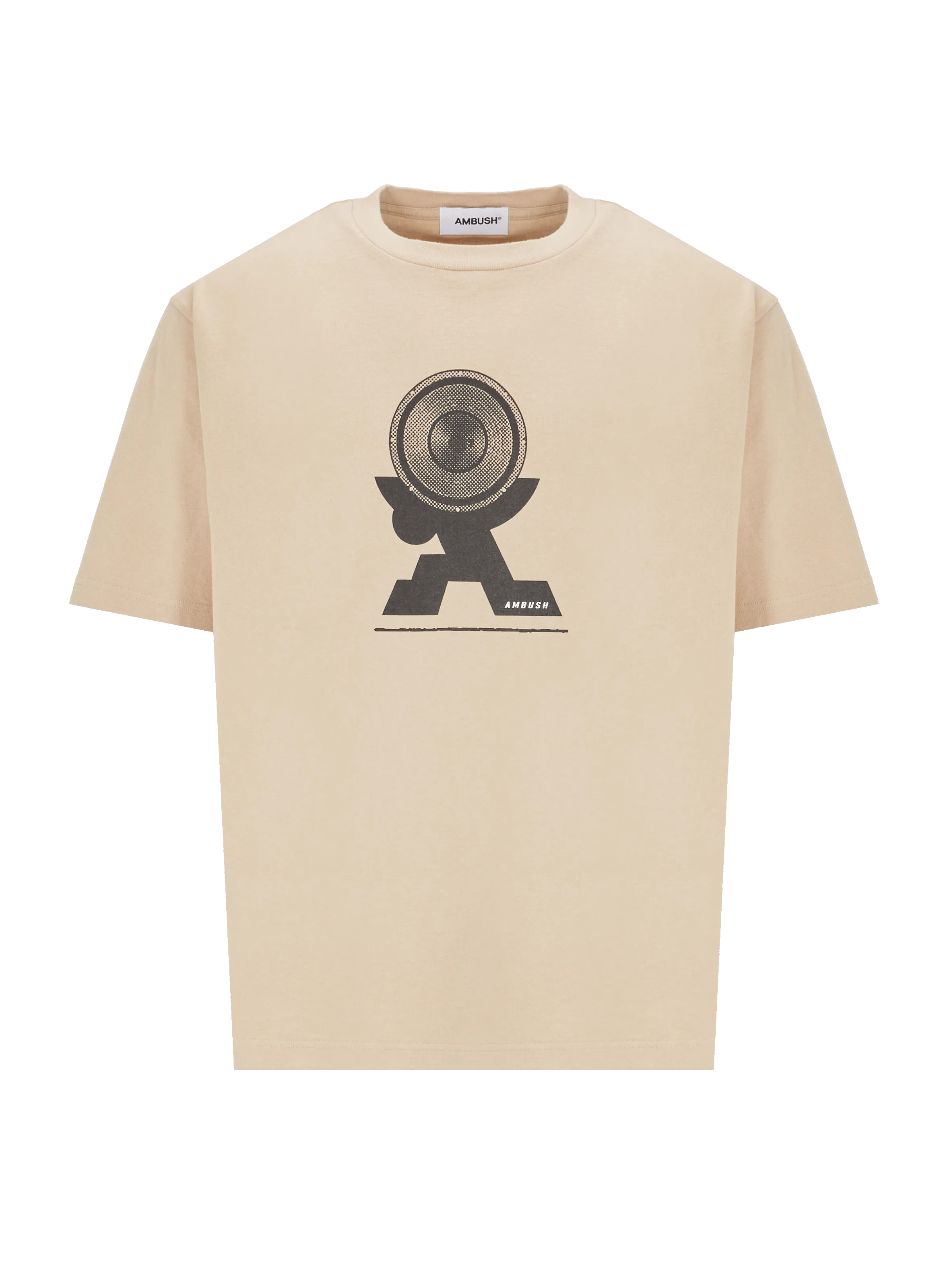 AMBUSH  Printed cotton T-shirt - Beige