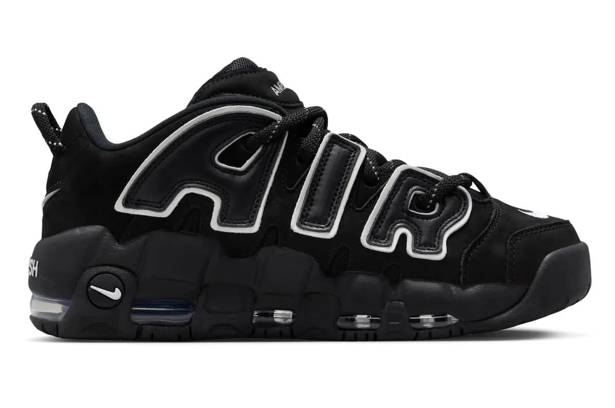 AMBUSH x Nike Air More Uptempo Low Black White FB1299-001