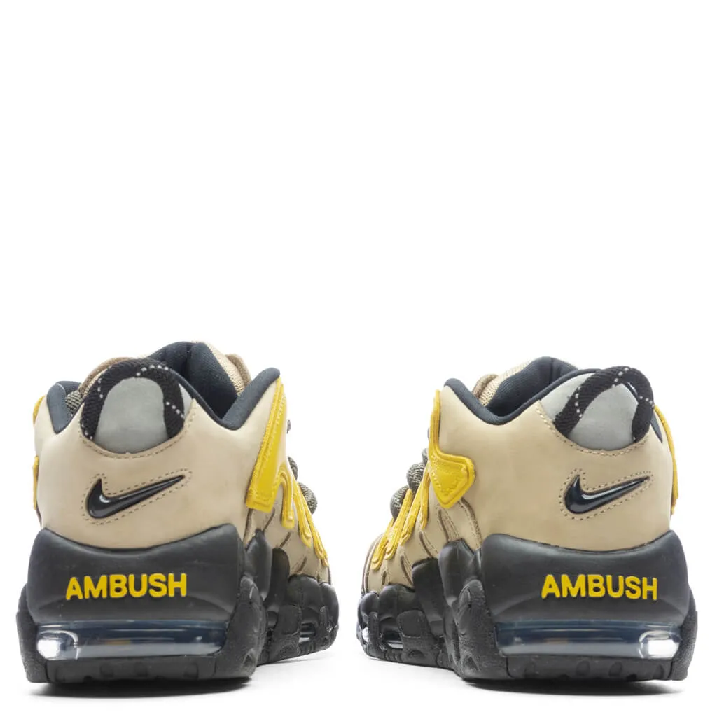 AMBUSH x Nike Air More Uptempo Low Limestone - Limestone/Vivid Sulfur/Black