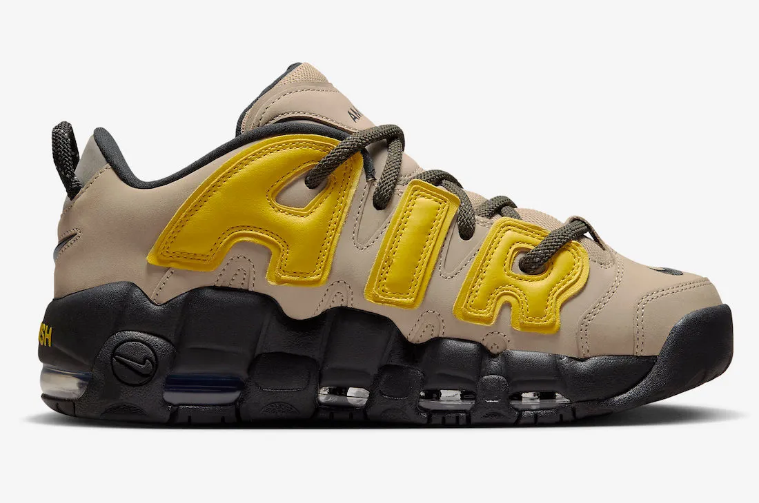 AMBUSH x Nike Air More Uptempo Low Limestone Vivid Sulfur Black FB1299-200