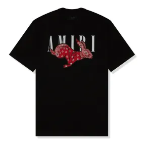 Amiri CNY Rabbit Logo T Shirt Black