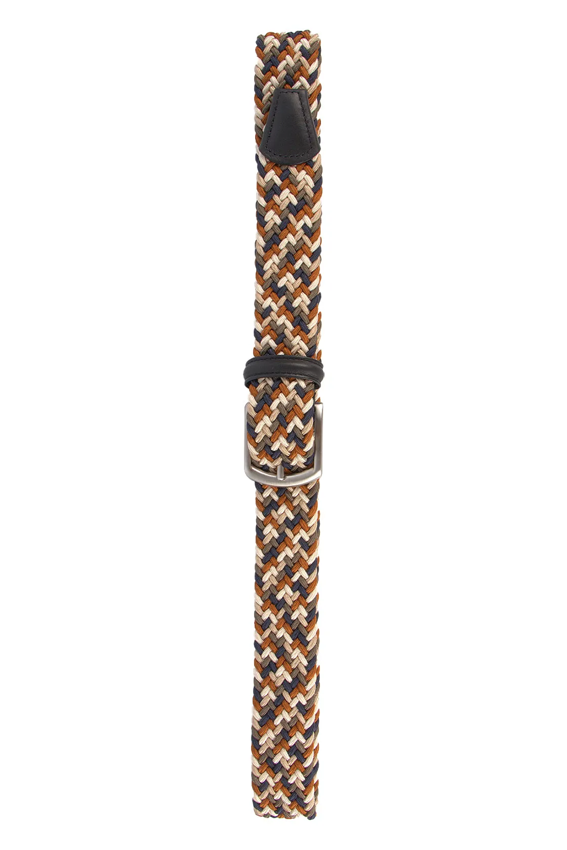 Anderson's Multi Col. Elastic Woven Belt Brown Multi