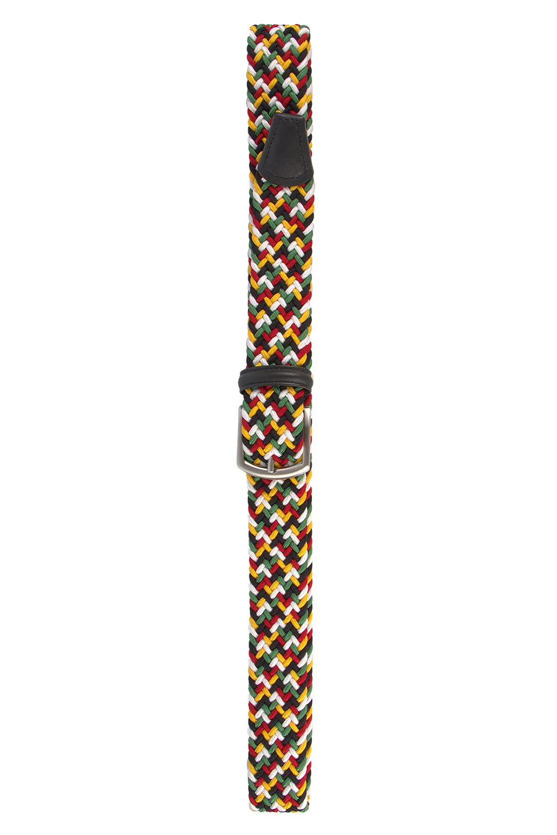 Anderson's Multi Col. Elastic Woven Belt Red Multi