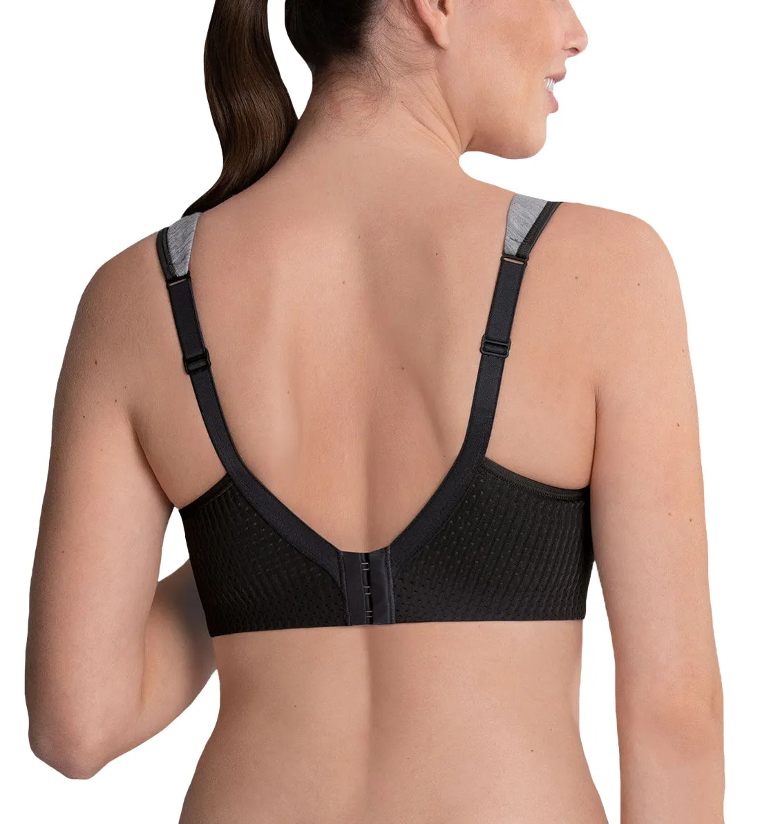 Anita PanAlp Wool Firm Support Softcup Sports Bra (5555) - Anthracite/Melange