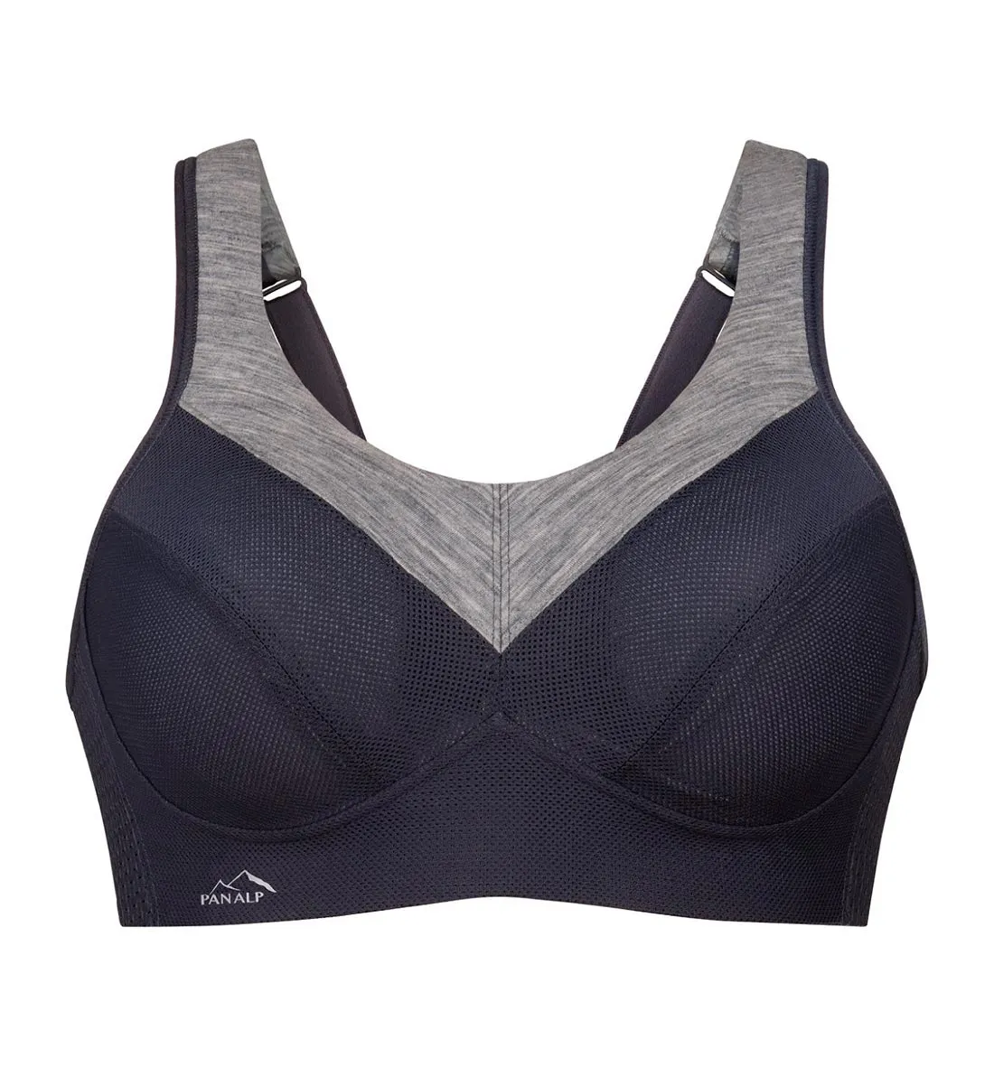 Anita PanAlp Wool Firm Support Softcup Sports Bra (5555) - Anthracite/Melange