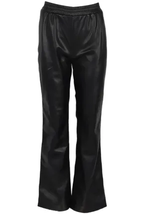 APPARIS FAUX LEATHER STRAIGHT LEG PANTS XSMALL