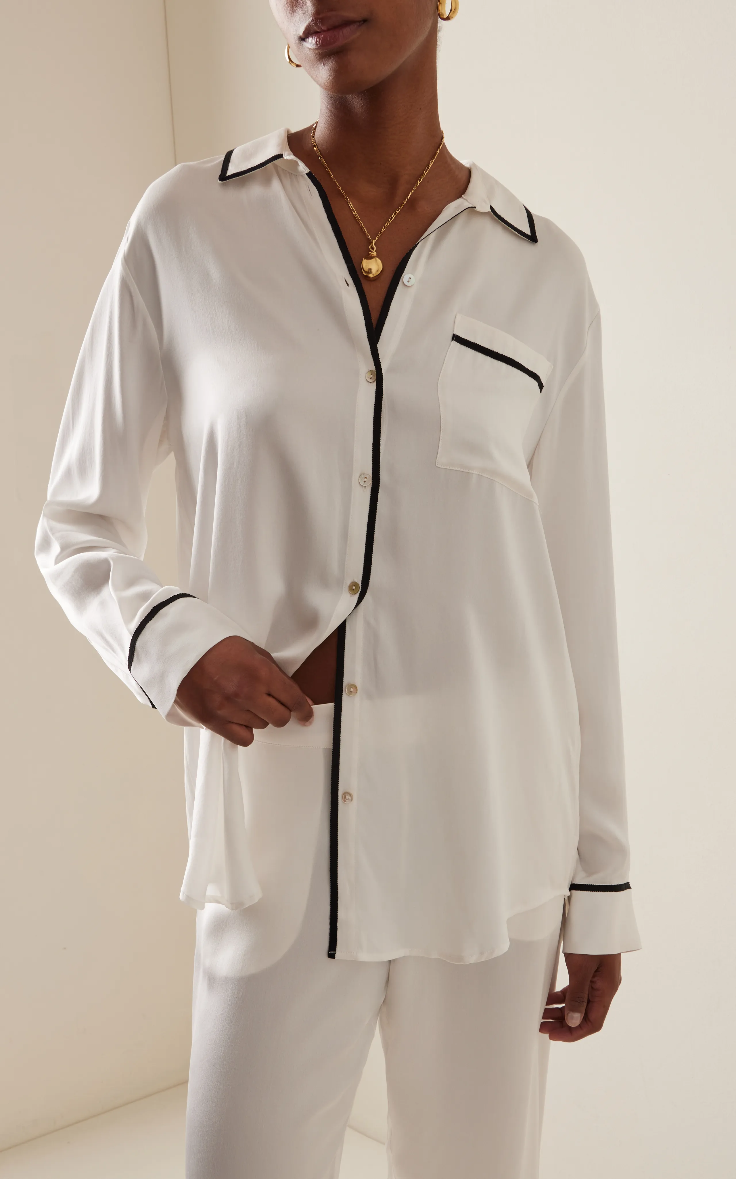 Asceno The London Linen Top