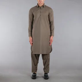 Ash Grey Shalwar Qameez