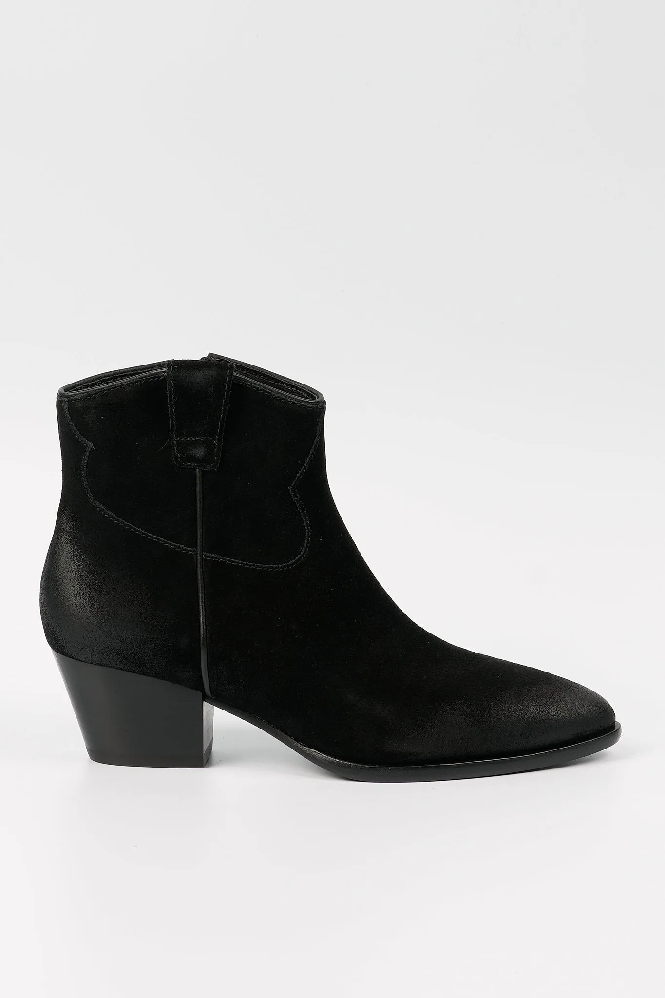 Ash Stivaletto Houston Texano Nero Donna