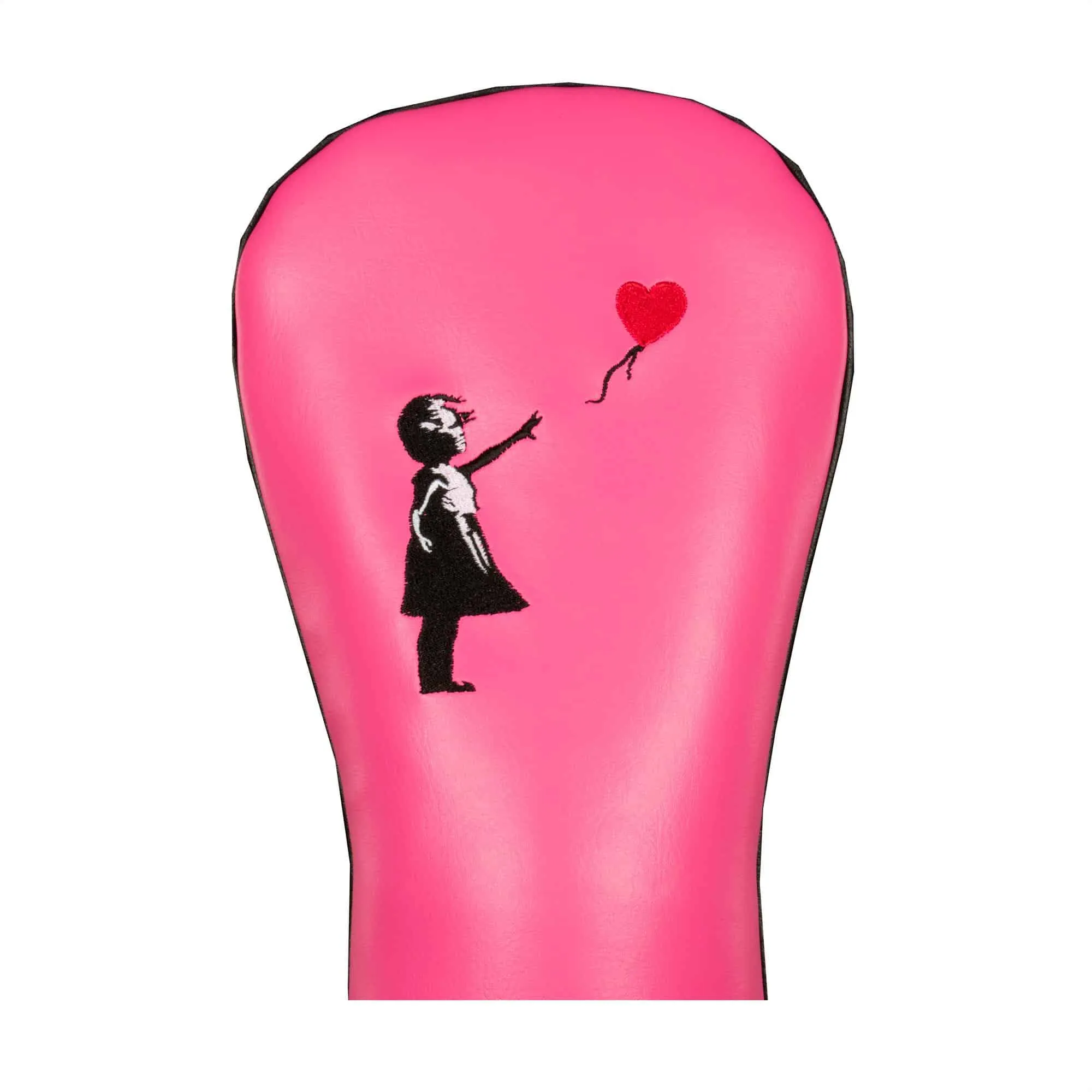 Banksy Girl With Heart Balloon Driver Headcover Pink