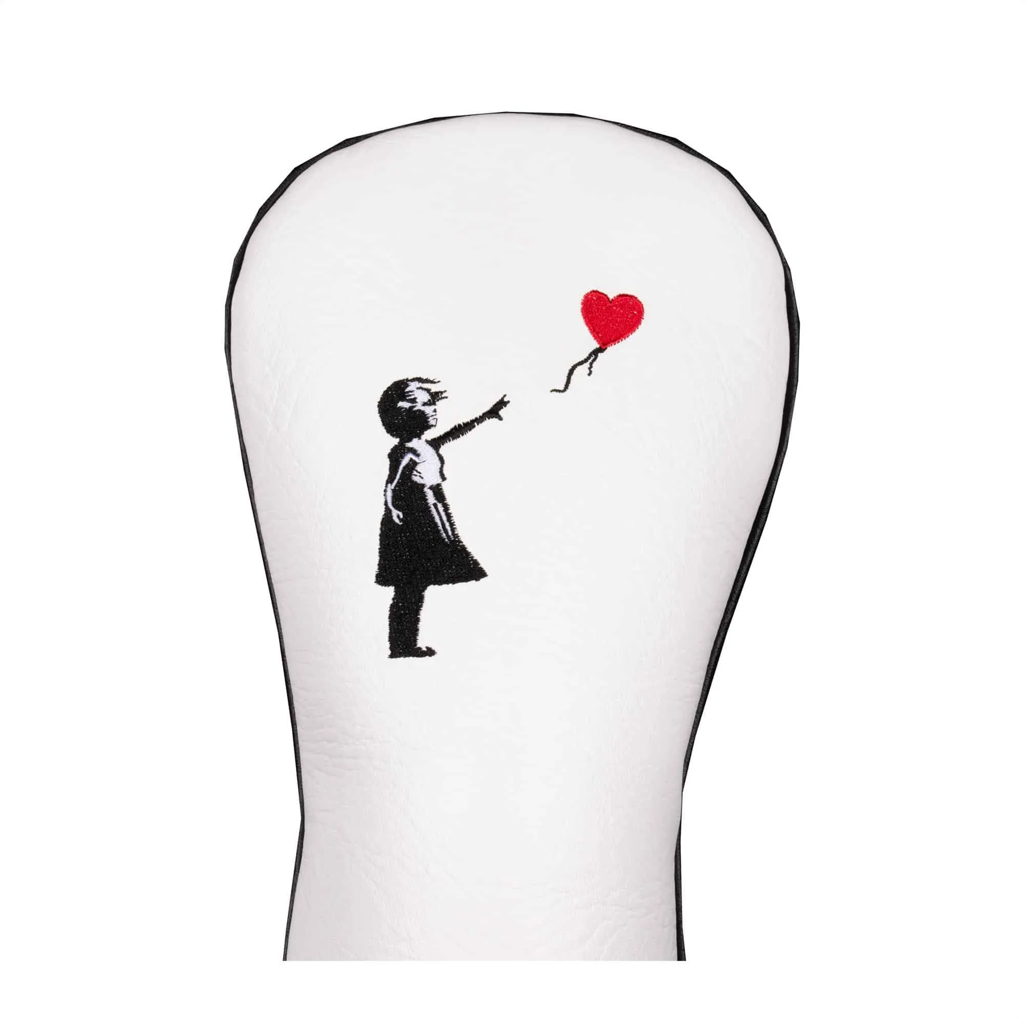 Banksy Girl With Heart Balloon Driver Headcover White