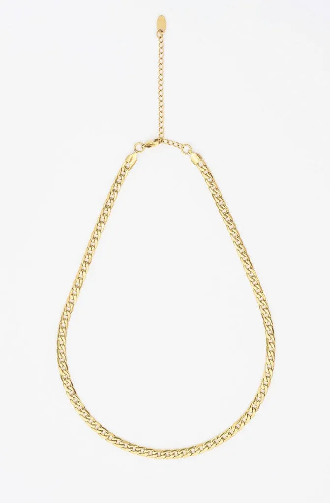 BRENDA GRANDS CURB CHAIN NECKLACE