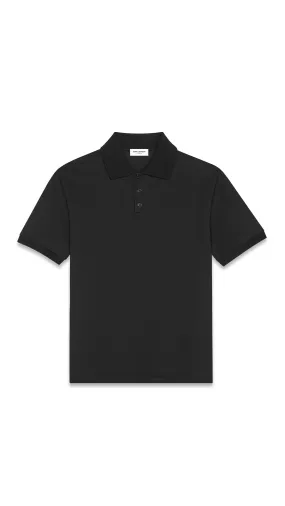 Cassandre Polo-shirt in Cotton Piqué - Navy