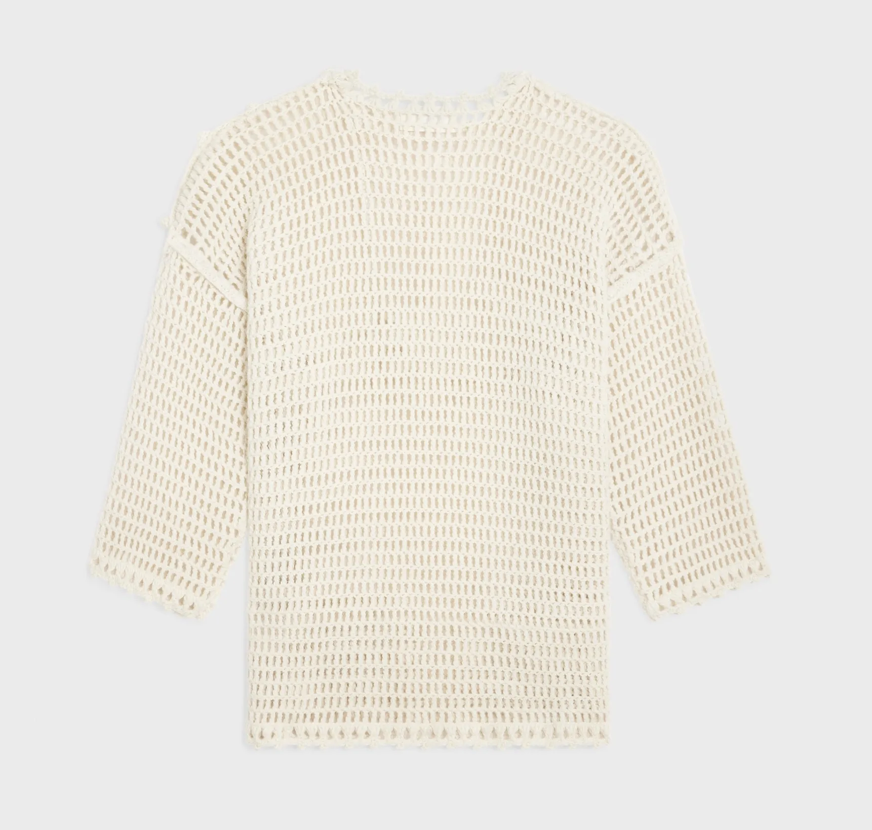 CELINE  |triomphe baja in crocheted wool