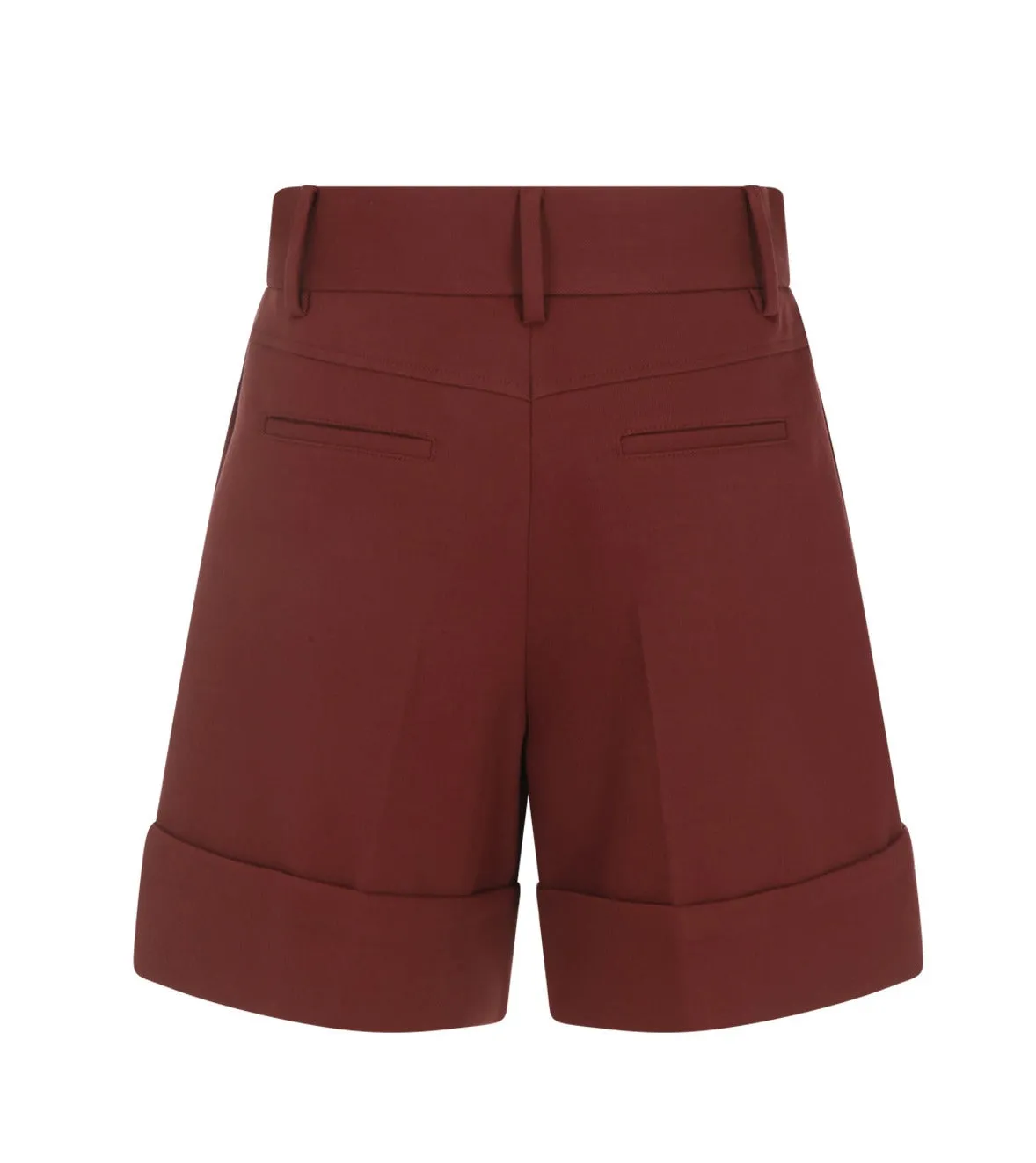 Chloé High Waist Wide Leg Tailored Shorts