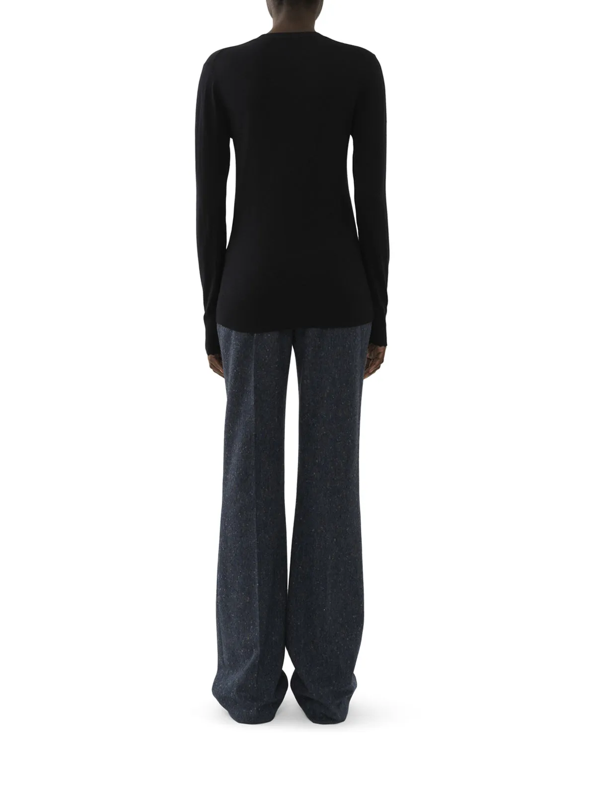 Chloé Wavy Hem Crewneck Knit Jumper