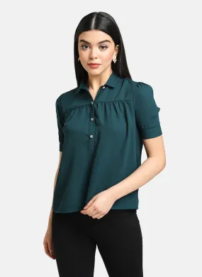 Classic Collar Half Sleeve Top