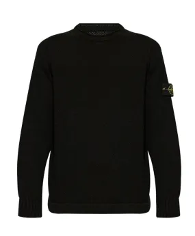 COMPASS-BADGE WOOL JUMPER