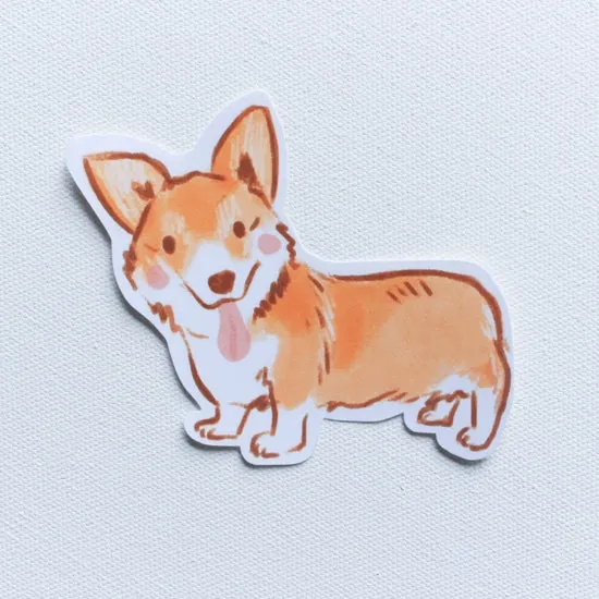 Corgi Jumbo Waterproof Sticker