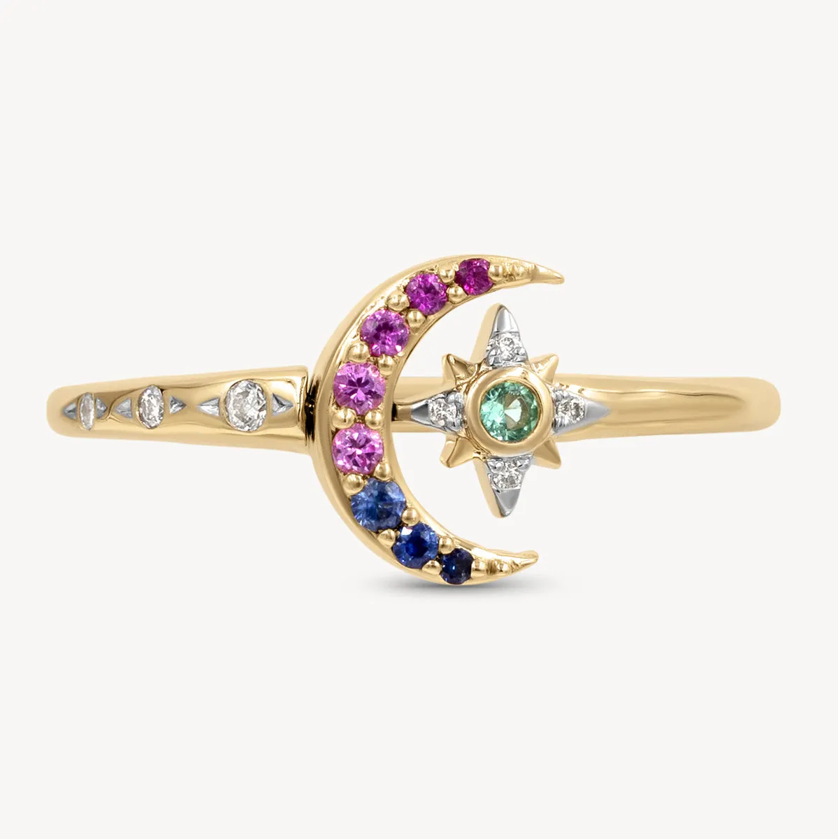 Cosmic Sapphire Flip Ring