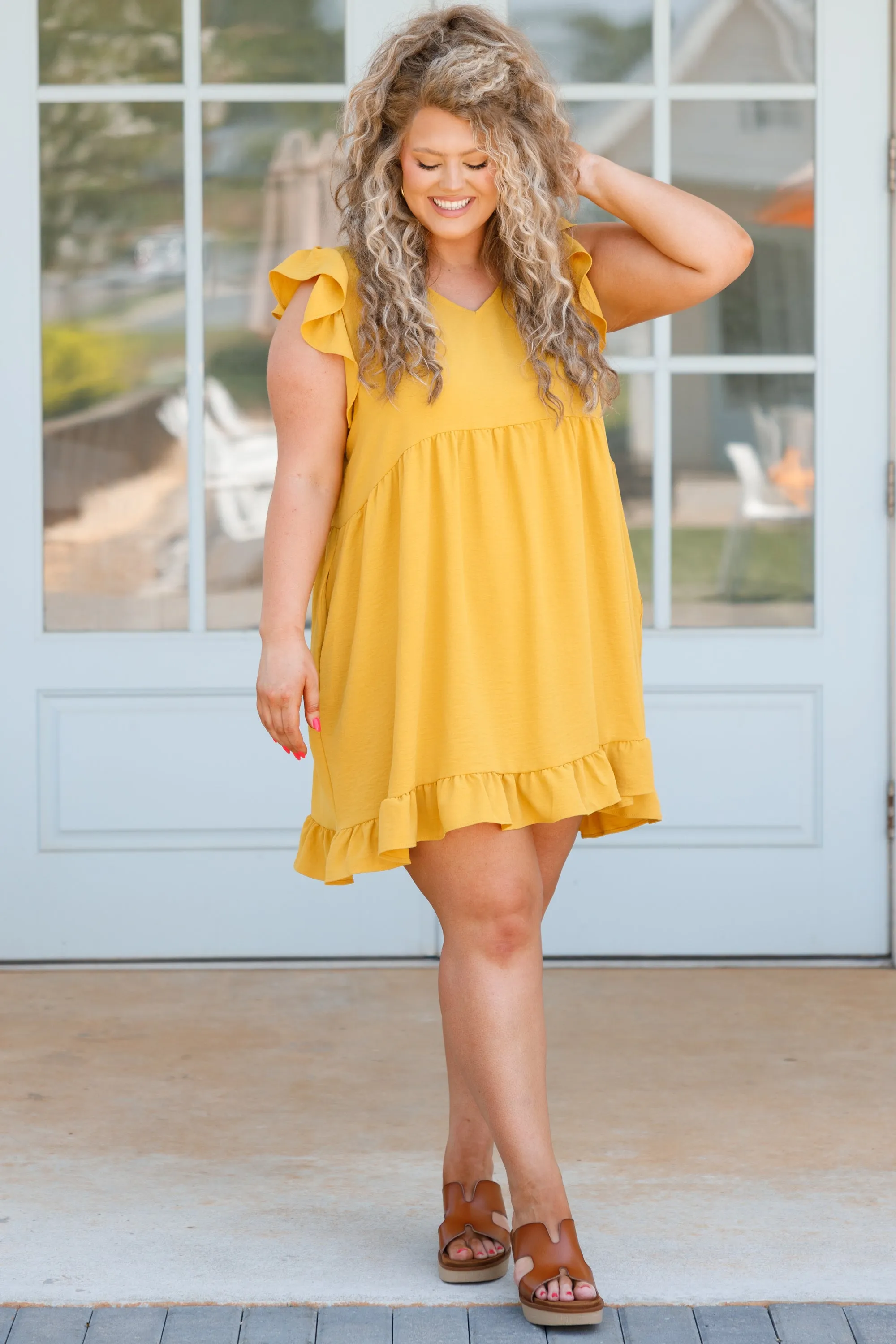 Cozy Cabana Dress, Honey