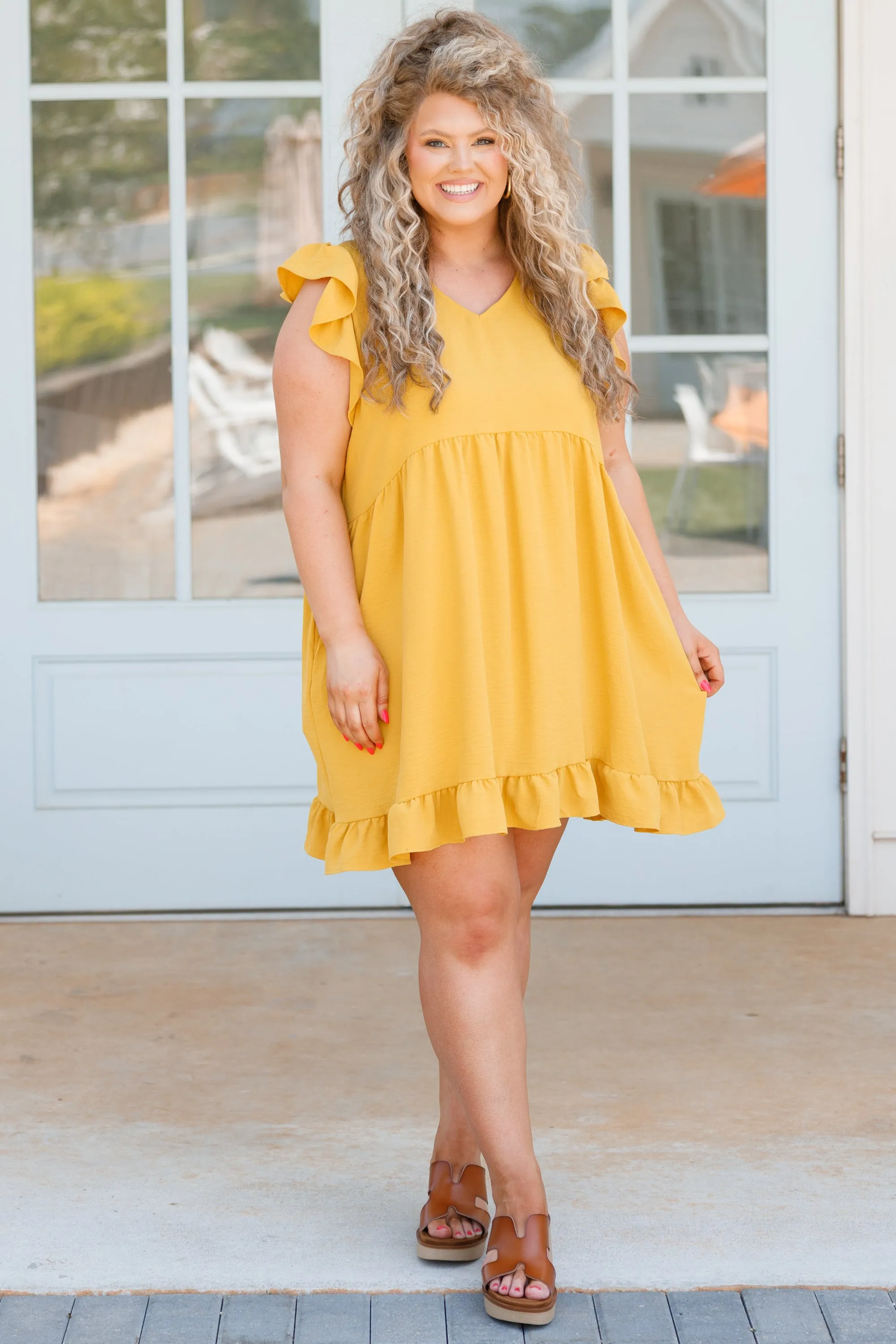 Cozy Cabana Dress, Honey