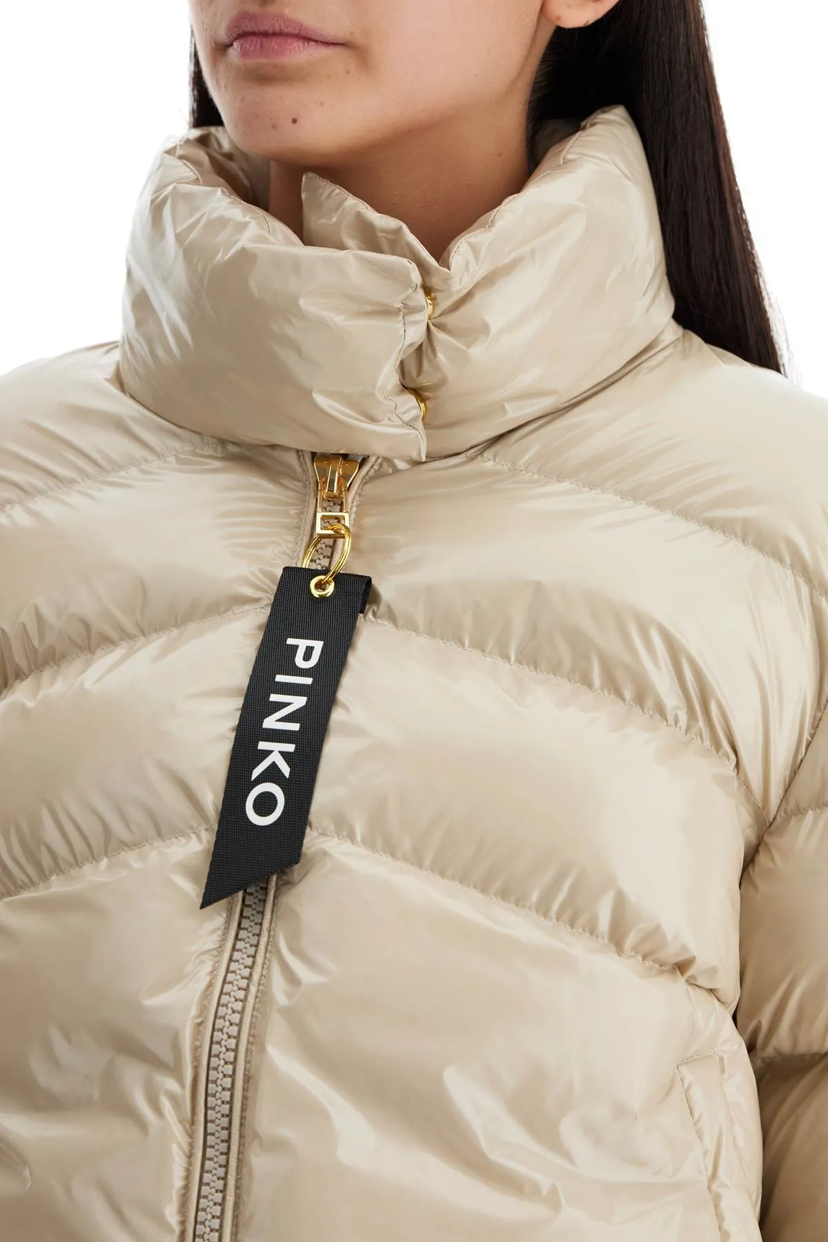 crystal nylon down jacket