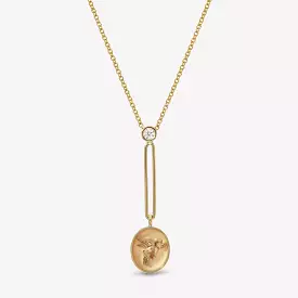 Fantasy Signet Pendant Necklace - Flying Pig