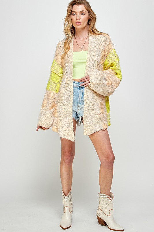 Flyaway Knit Cardigan Sweater