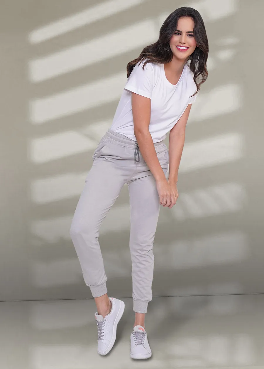 French Terry Jogger for Women: Ash Grey