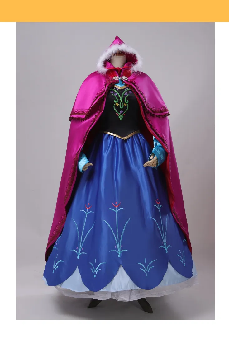 Frozen Anna Winter Outfit Cosplay Costume