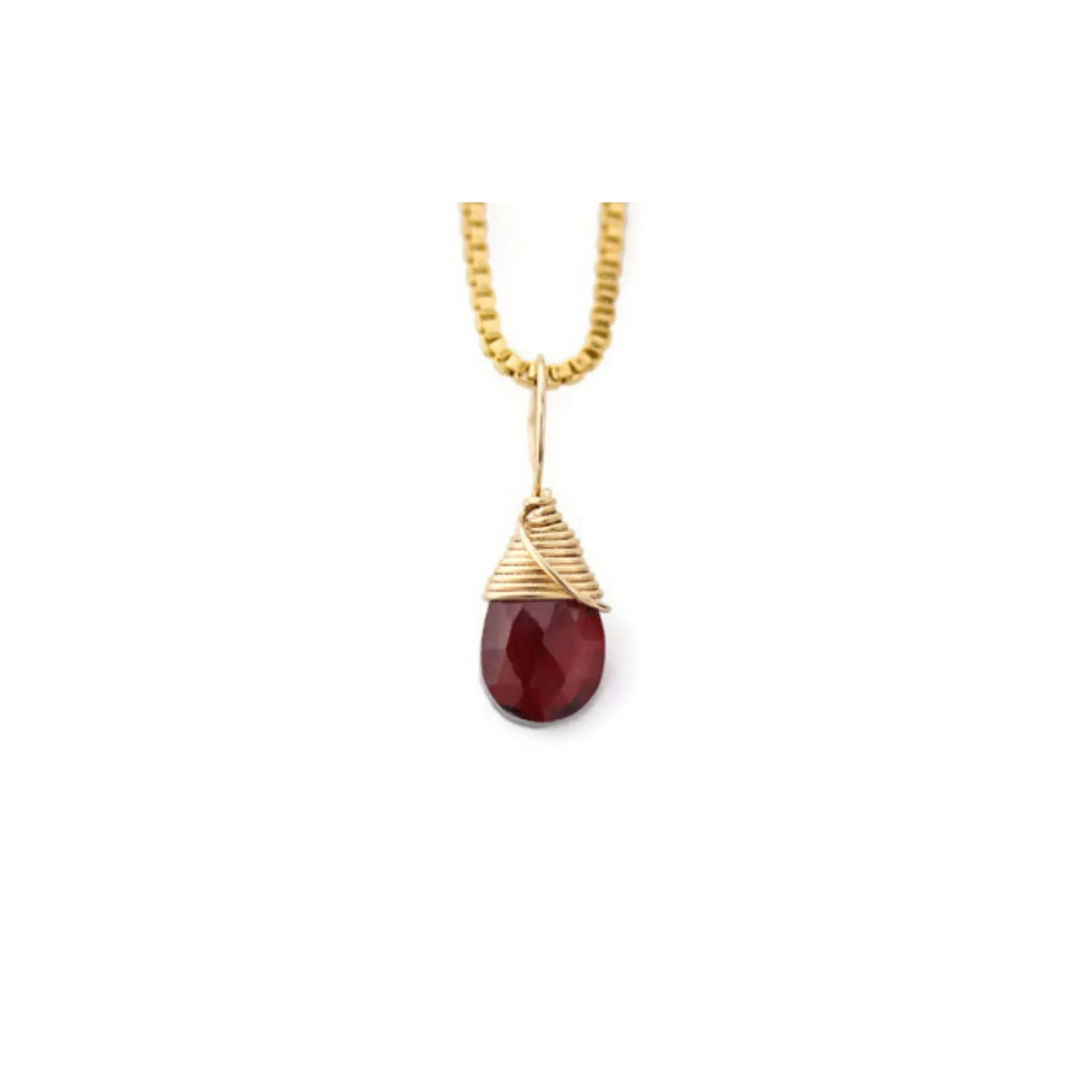 Genuine Birthstone Necklaces in Gold Filled