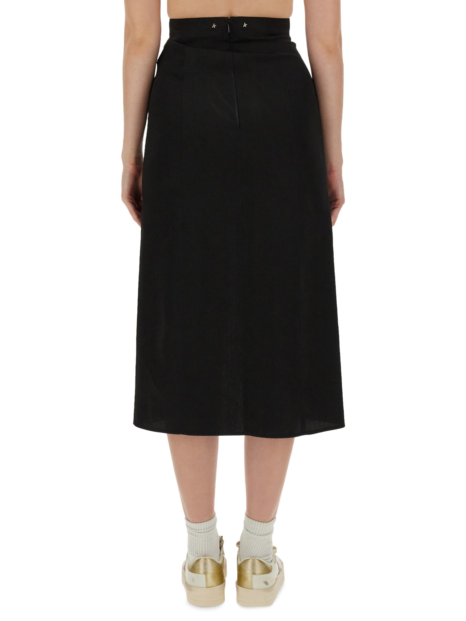 GOLDEN GOOSE    WOOL MIDI SKIRT