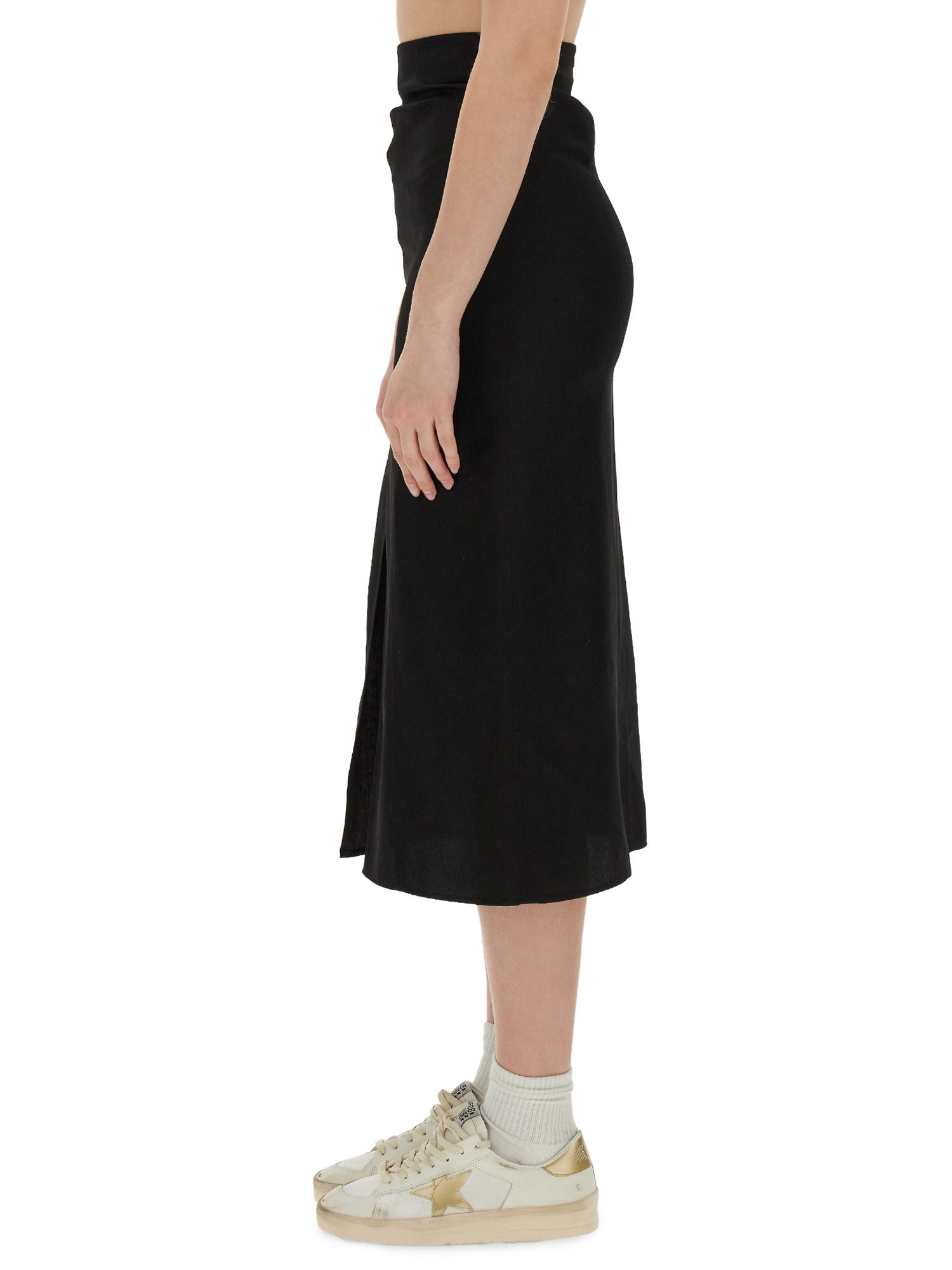 GOLDEN GOOSE    WOOL MIDI SKIRT