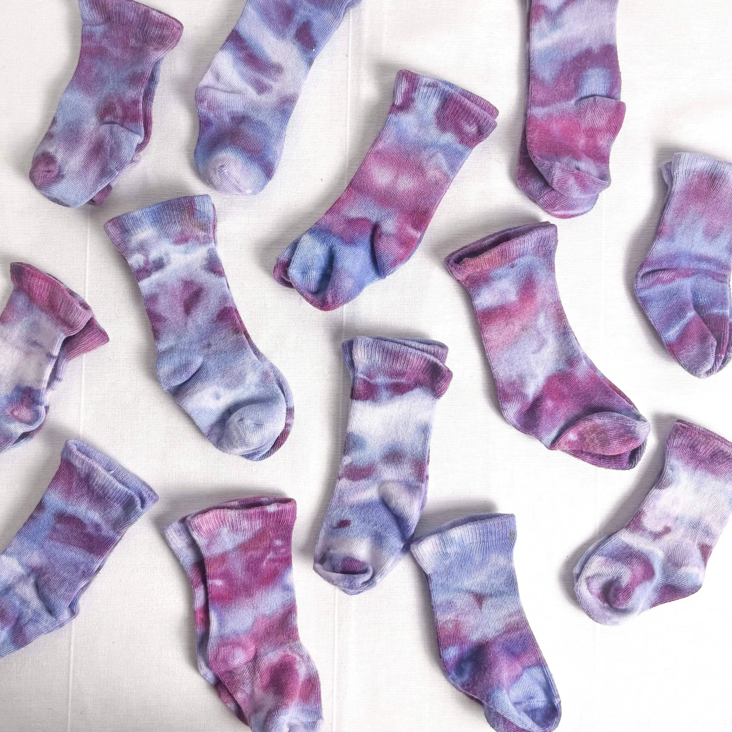 Hand-Dyed Bamboo Baby Socks