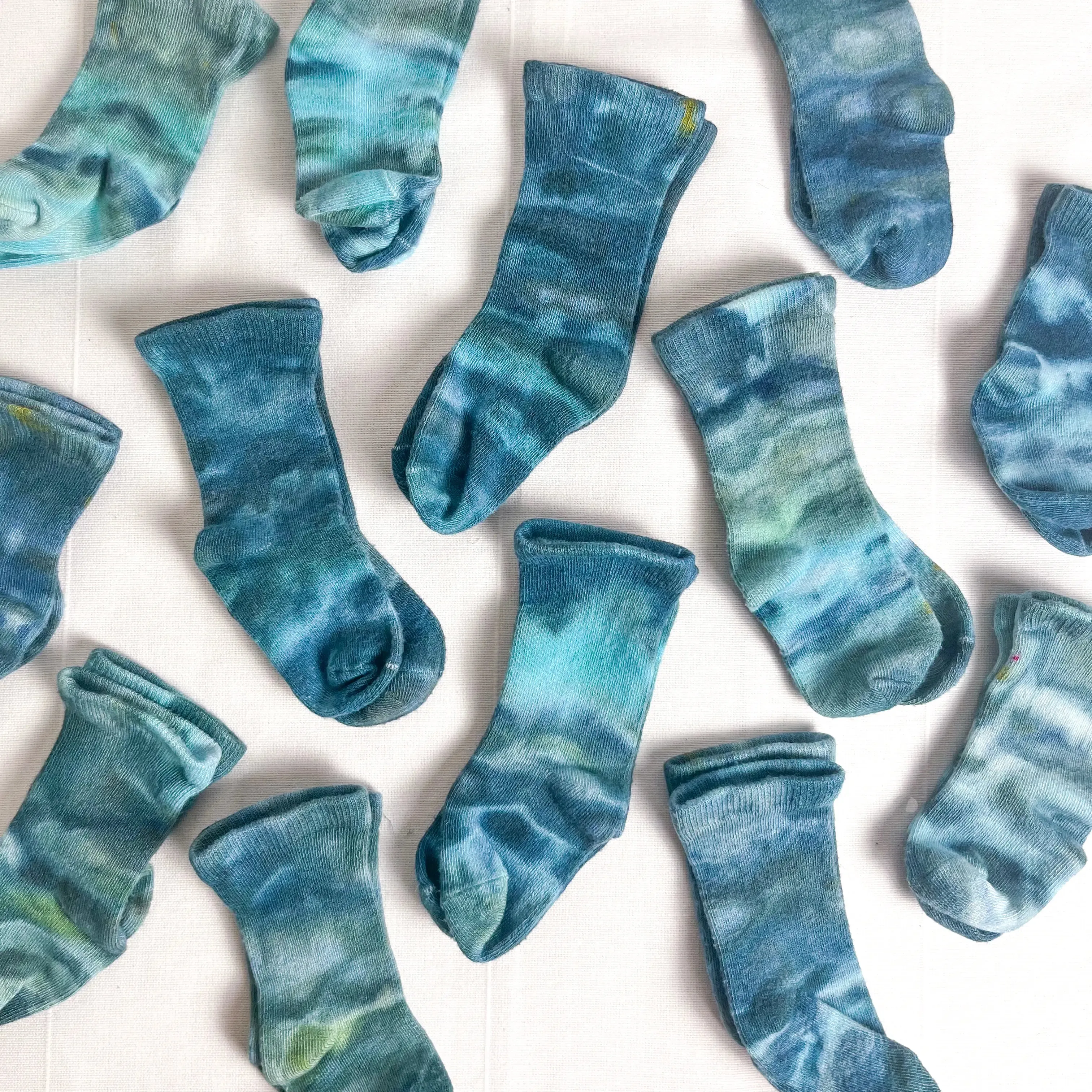 Hand-Dyed Bamboo Baby Socks