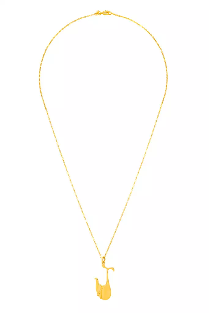 Heirloom 'J' Alpha Charm Necklace