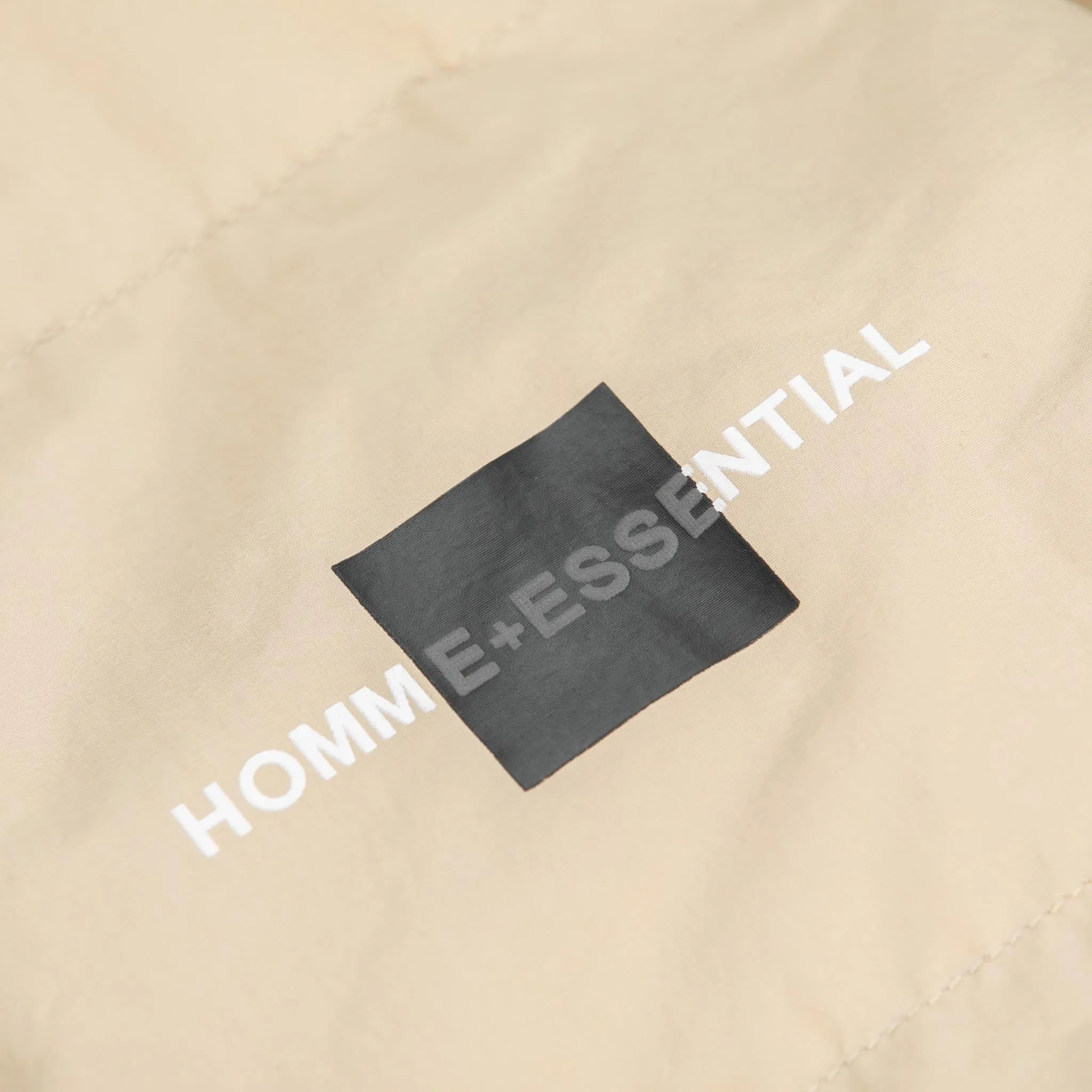 HOMME+ 'ESSENTIAL' Quilted Puffer Jacket Beige