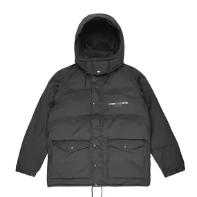 HOMME+ 'ESSENTIAL' Quilted Puffer Jacket Charcoal